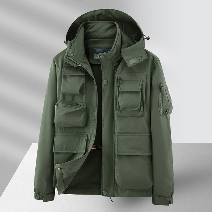 Experience Adventure with Our Men's Multi-Pocket Waterproof Jacket