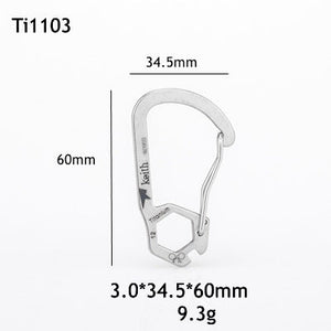 Pure Titanium Outdoor Carabiner: Your Ultimate Adventure Companion