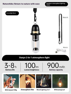 Illuminate Your Adventures: The Outdoor Portable Camping Lantern Tent Light